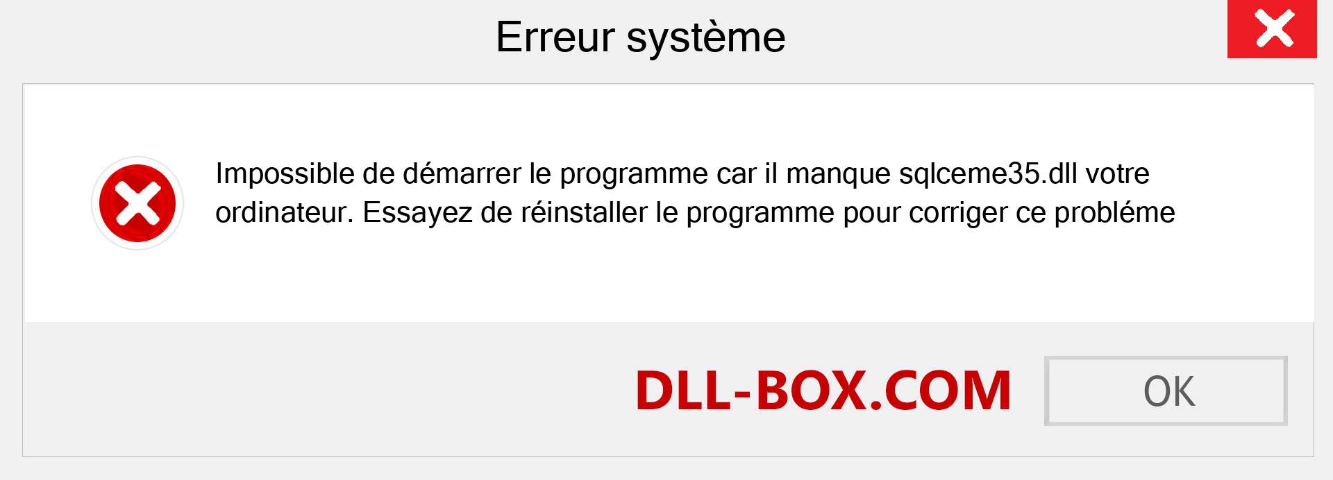 Le fichier sqlceme35.dll est manquant ?. Télécharger pour Windows 7, 8, 10 - Correction de l'erreur manquante sqlceme35 dll sur Windows, photos, images